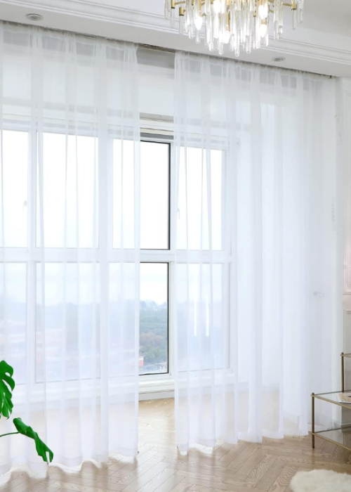 Basic White Sheer Curtains