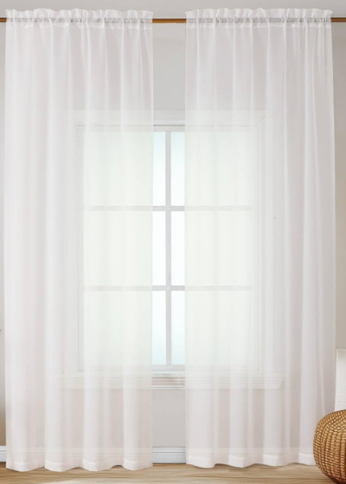 Ivory Sheer Curtains